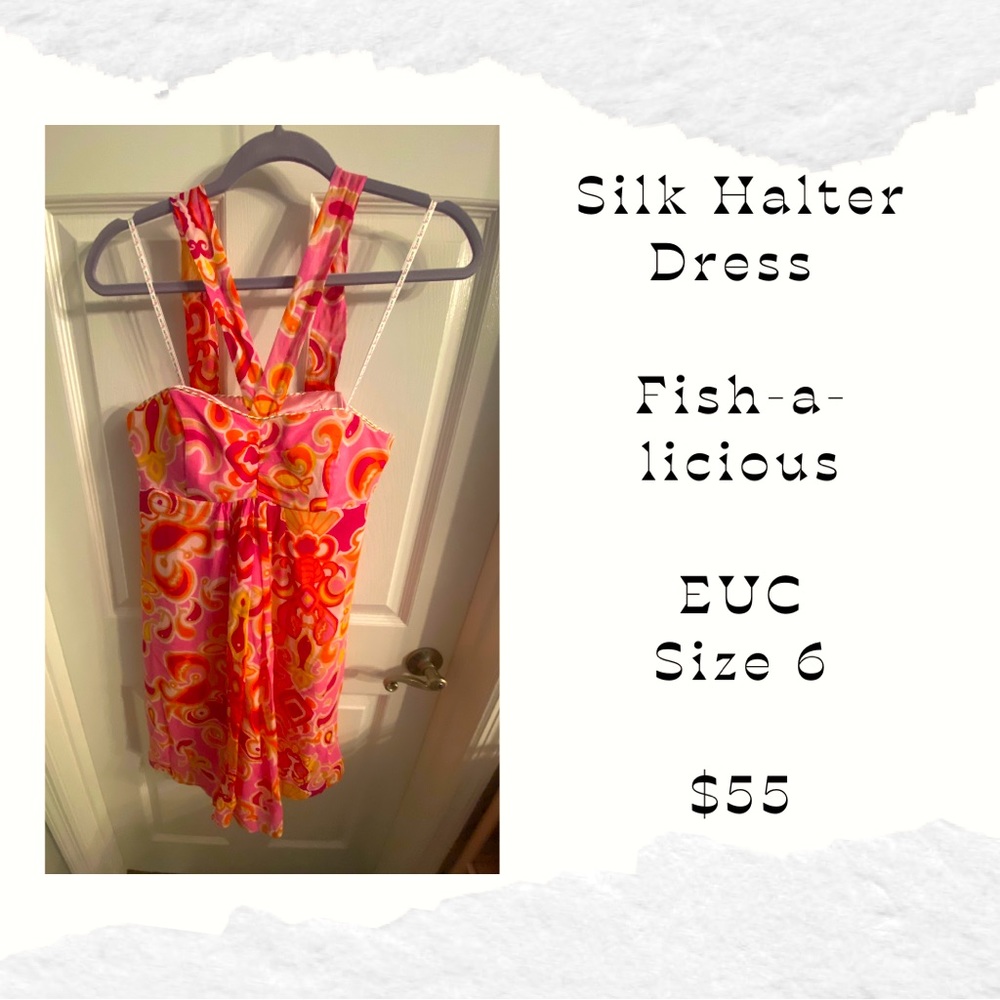 Lilly Pulitzer Silk Halter Dress
